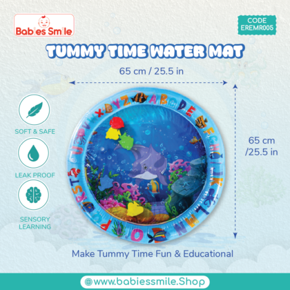Baby-tummy -time-Water-Mat-Dolphin